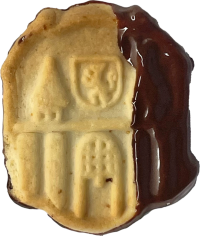 Wappenkekse mit Schokolade