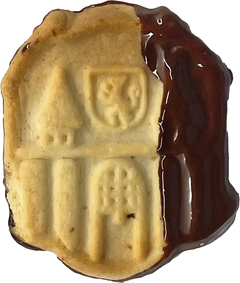 Wappenkekse mit Schokolade
